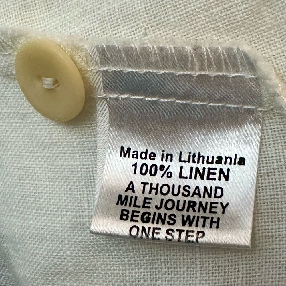Flax 100% Linen Cardigan Jacket Top Sz M - Picture 7 of 7